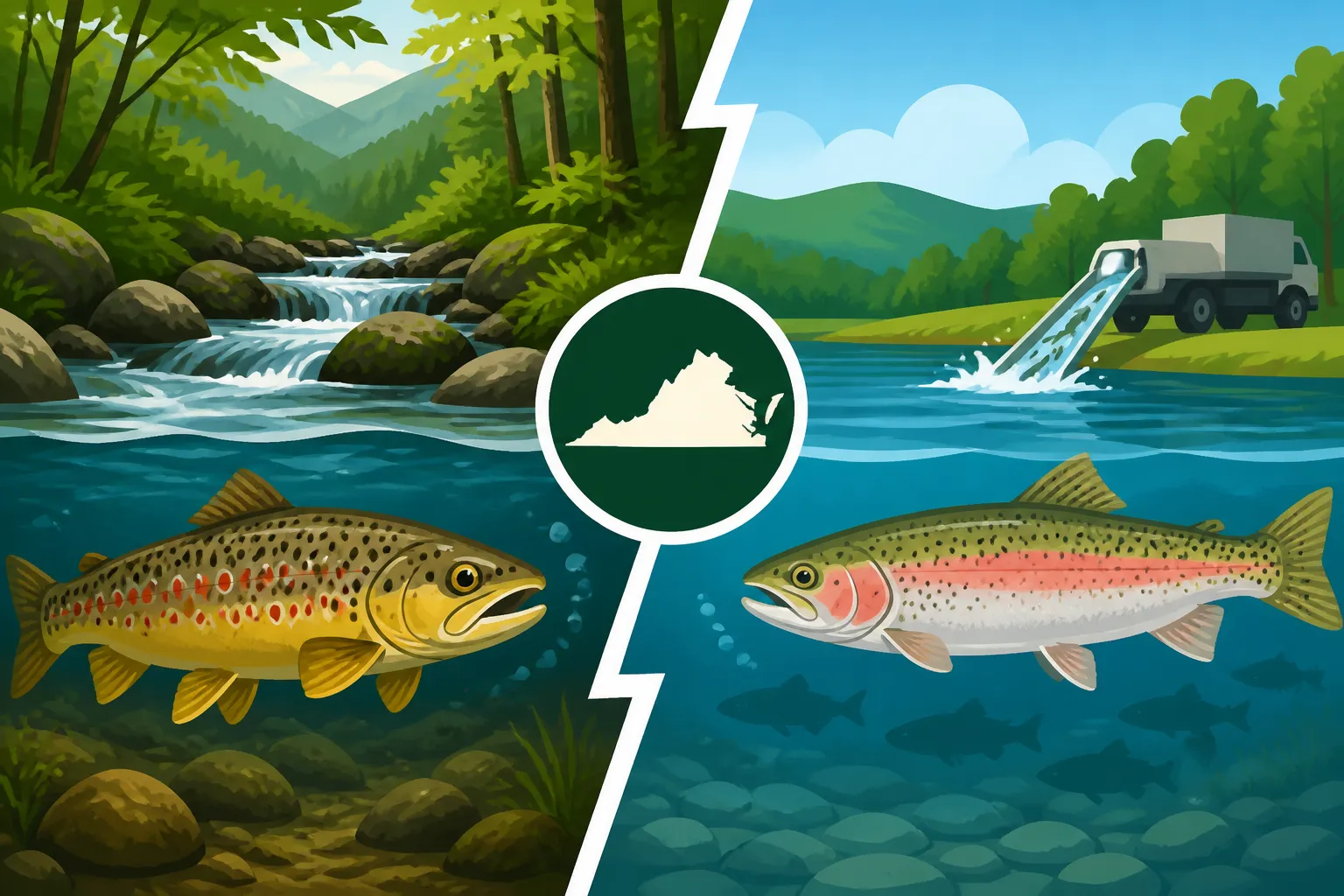 Wild trout streams versus stocked trout waters explained