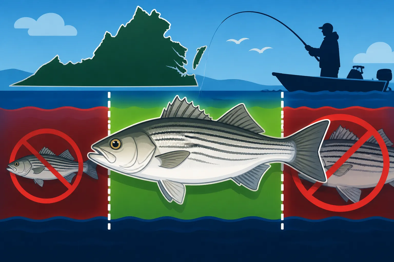 Striped bass slot limits explained