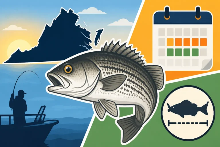 Rockfish season dates and size limits