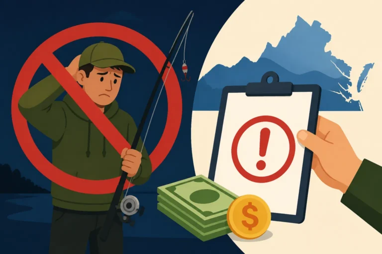 Fines for fishing without a license