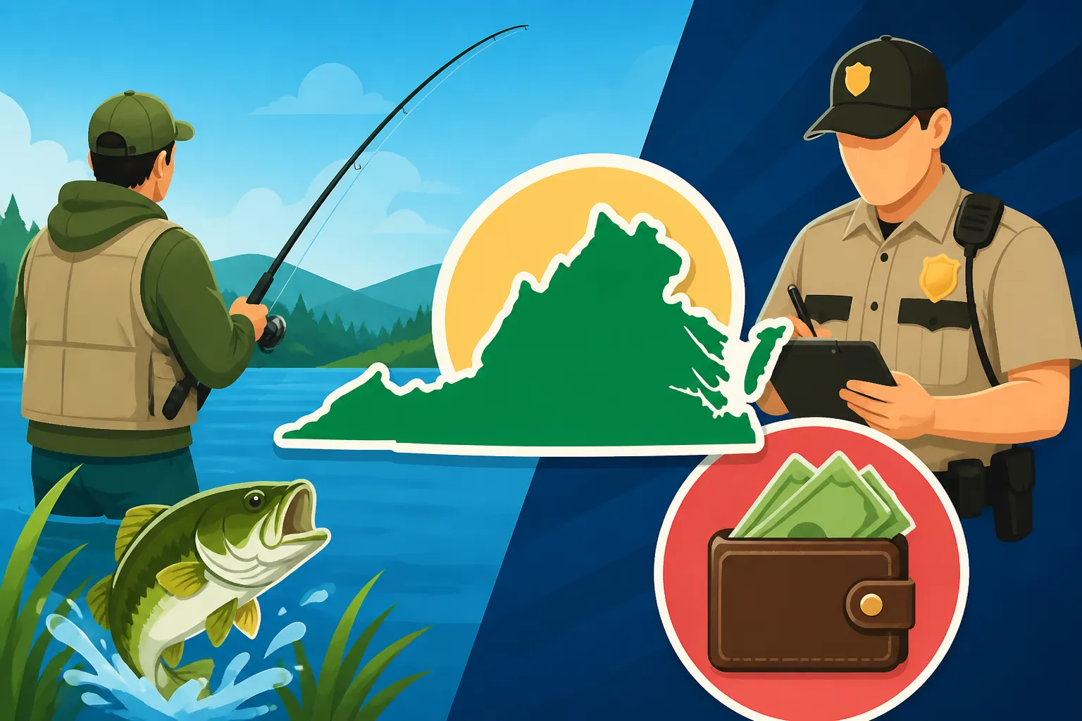 Average fishing license fine amount
