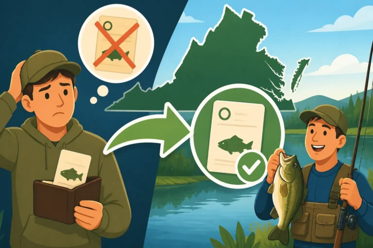 How to replace a lost fishing license