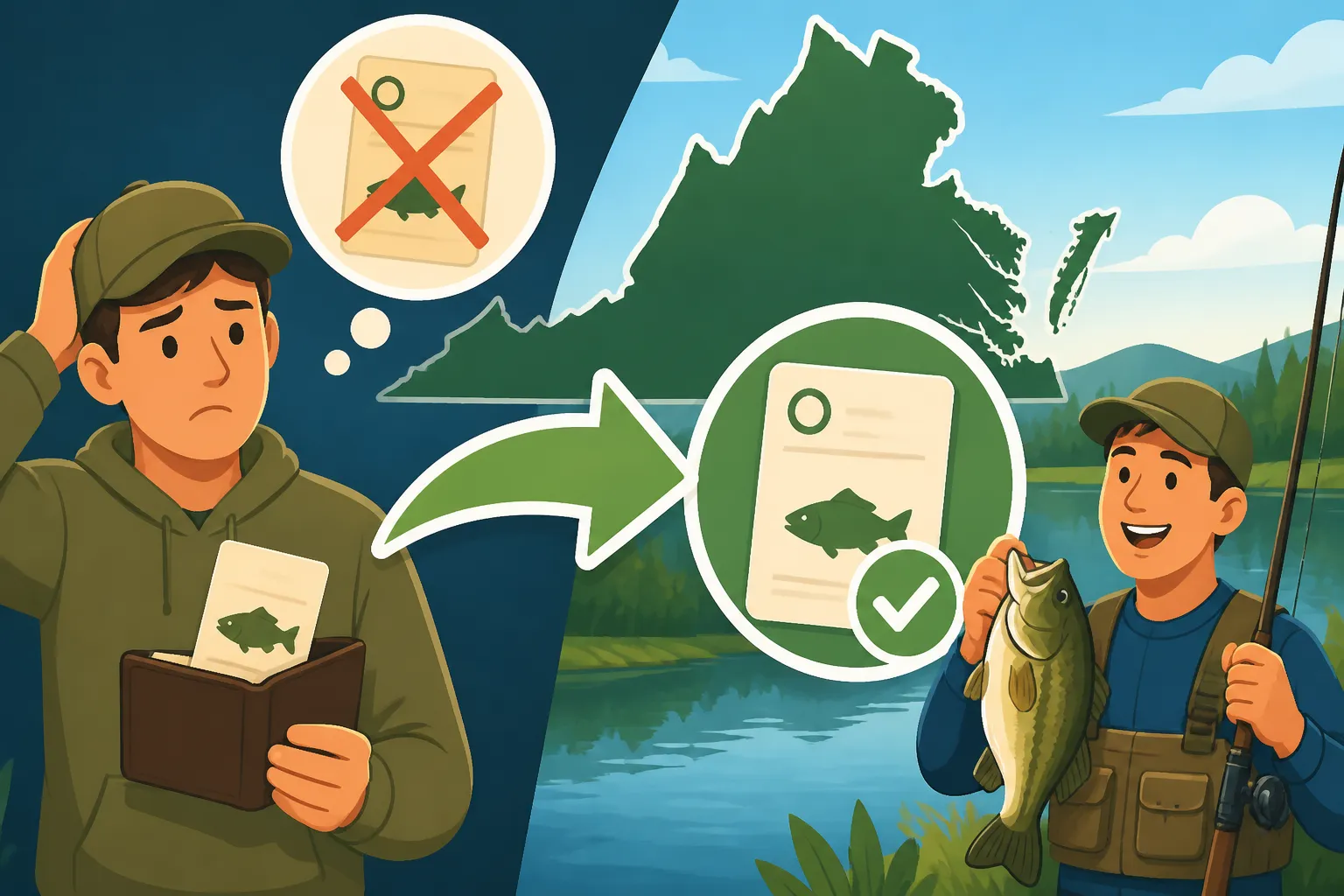 How to replace a lost fishing license