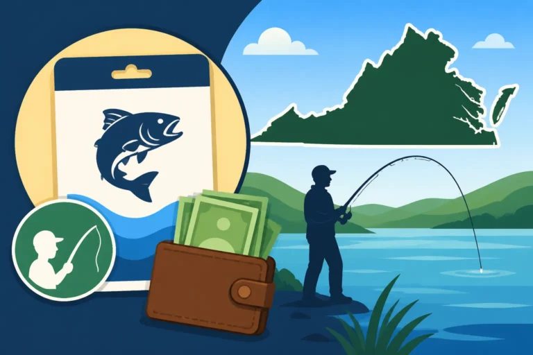 Price of a one-day fishing license