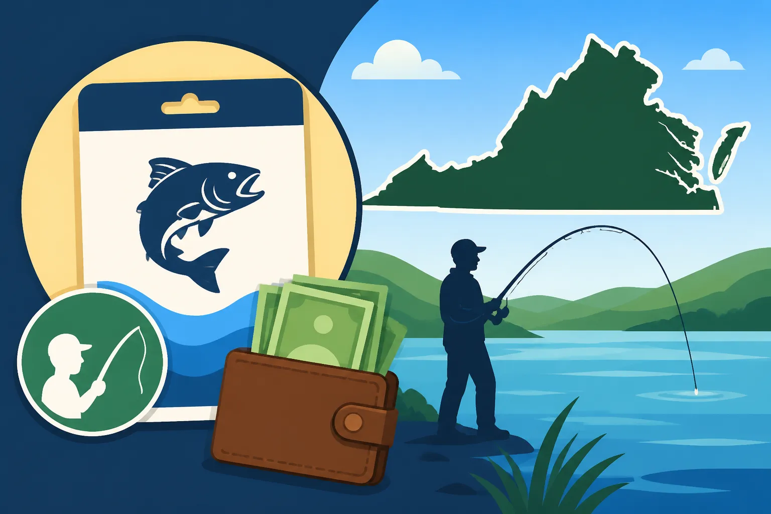 Price of a one-day fishing license