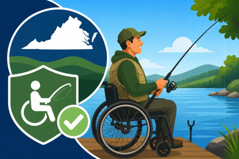 Fishing license rules for disabled anglers