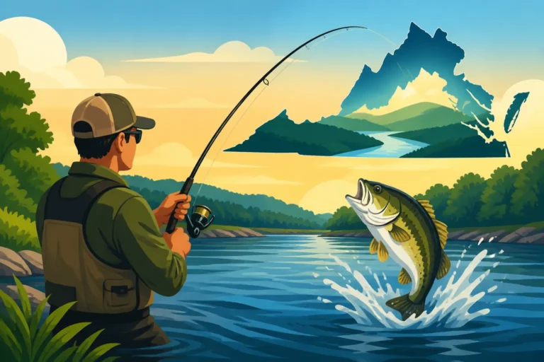 Fishing the Potomac River in Virginia