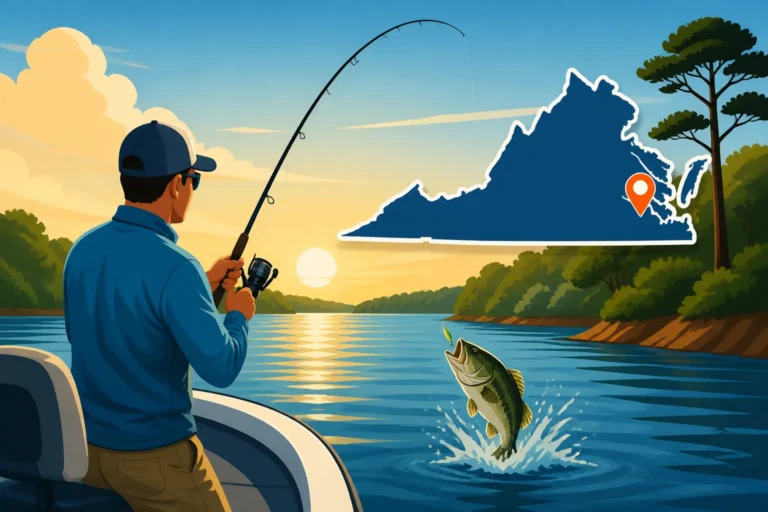 Fishing the York River in Virginia