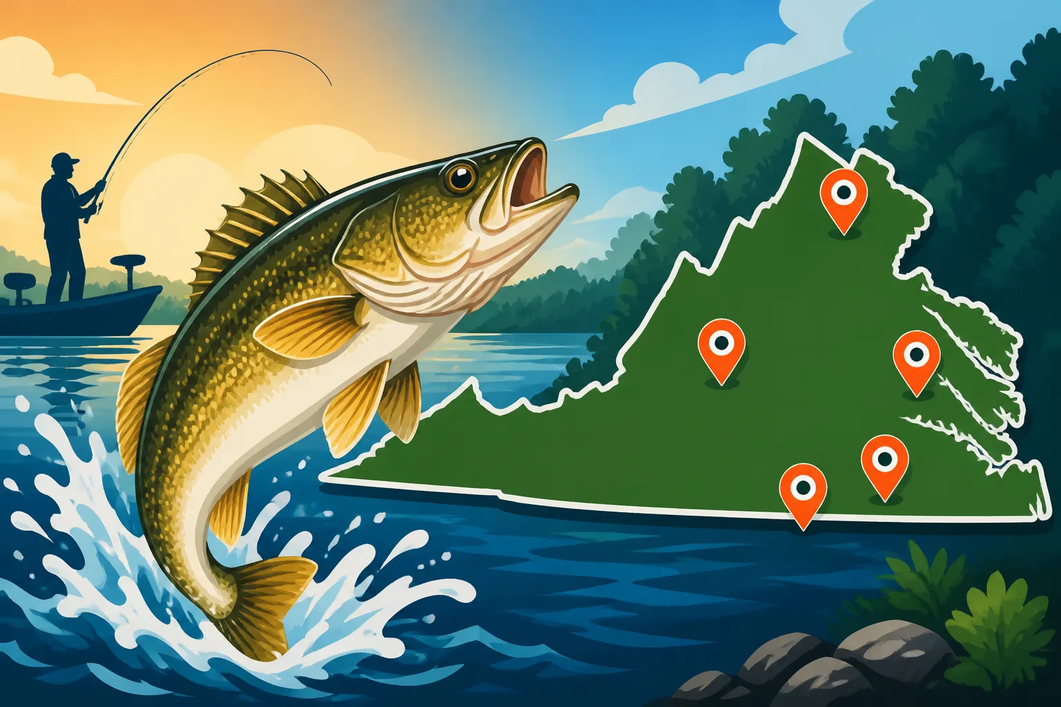 Virginia's Best Walleye Fishing Spots