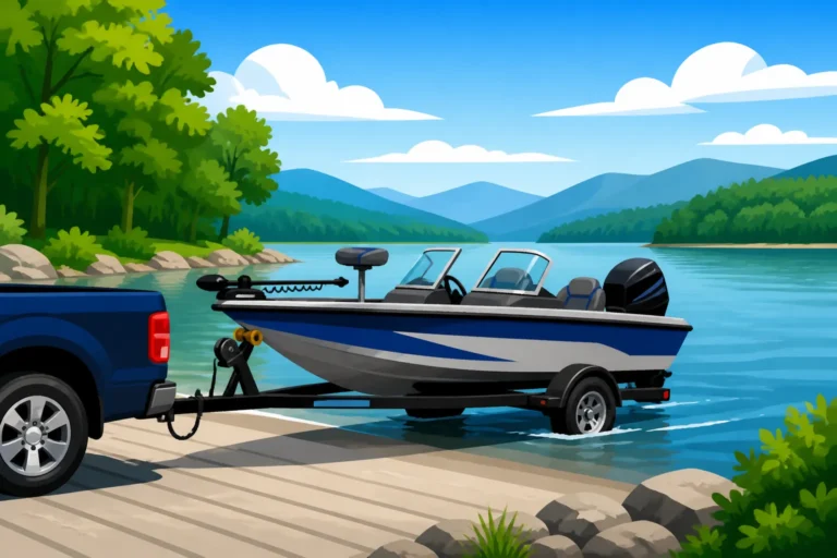 Boat Ramps on Smith Mountain Lake Near Roanoke, Virginia