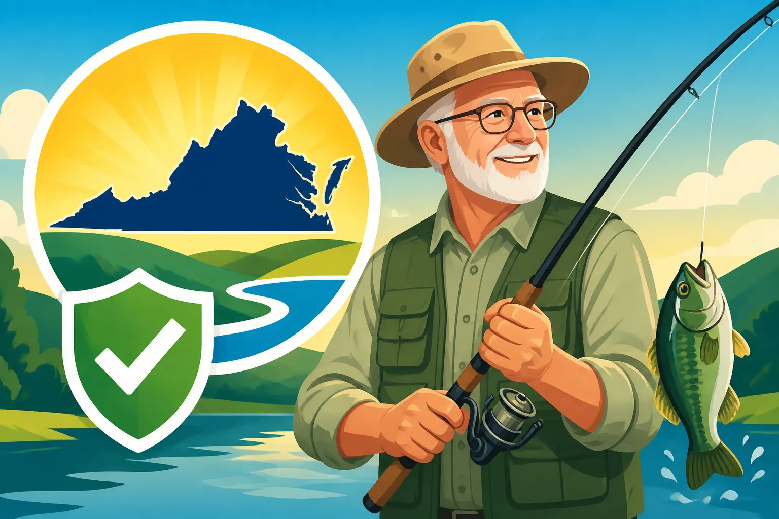 Free Fishing License for Virginia Seniors 65 and Older