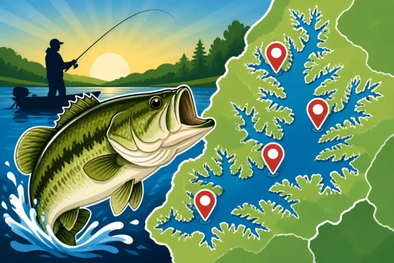 Best Largemouth Bass Spots on Kerr Lake, Virginia