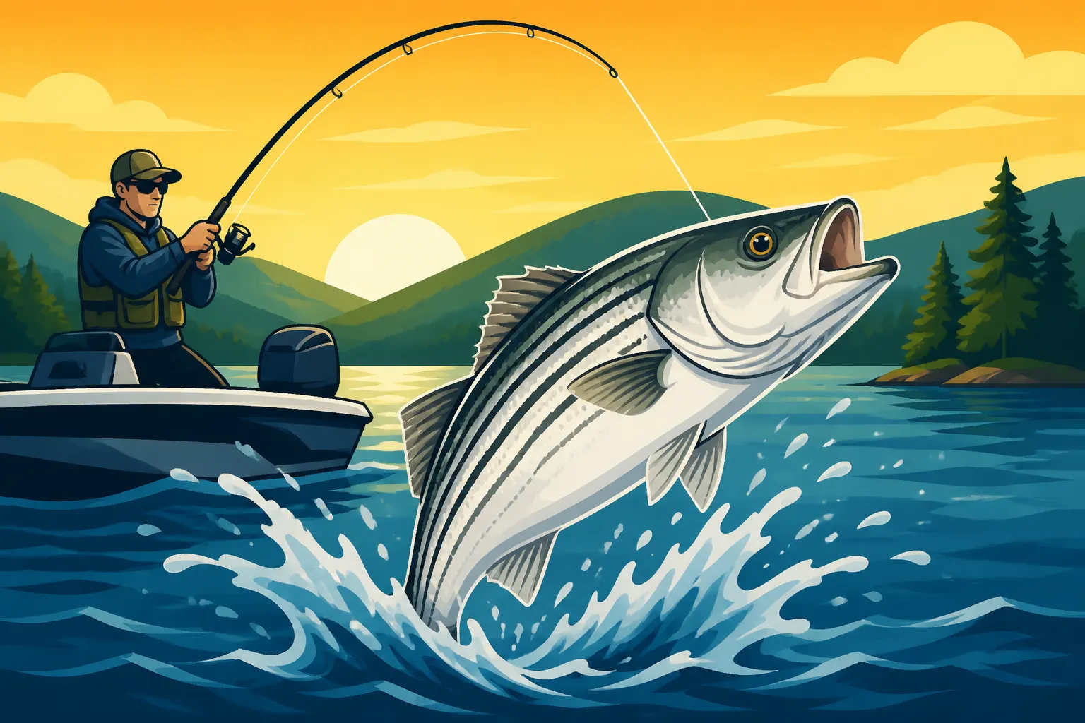 Best Striped Bass Fishing on Claytor Lake
