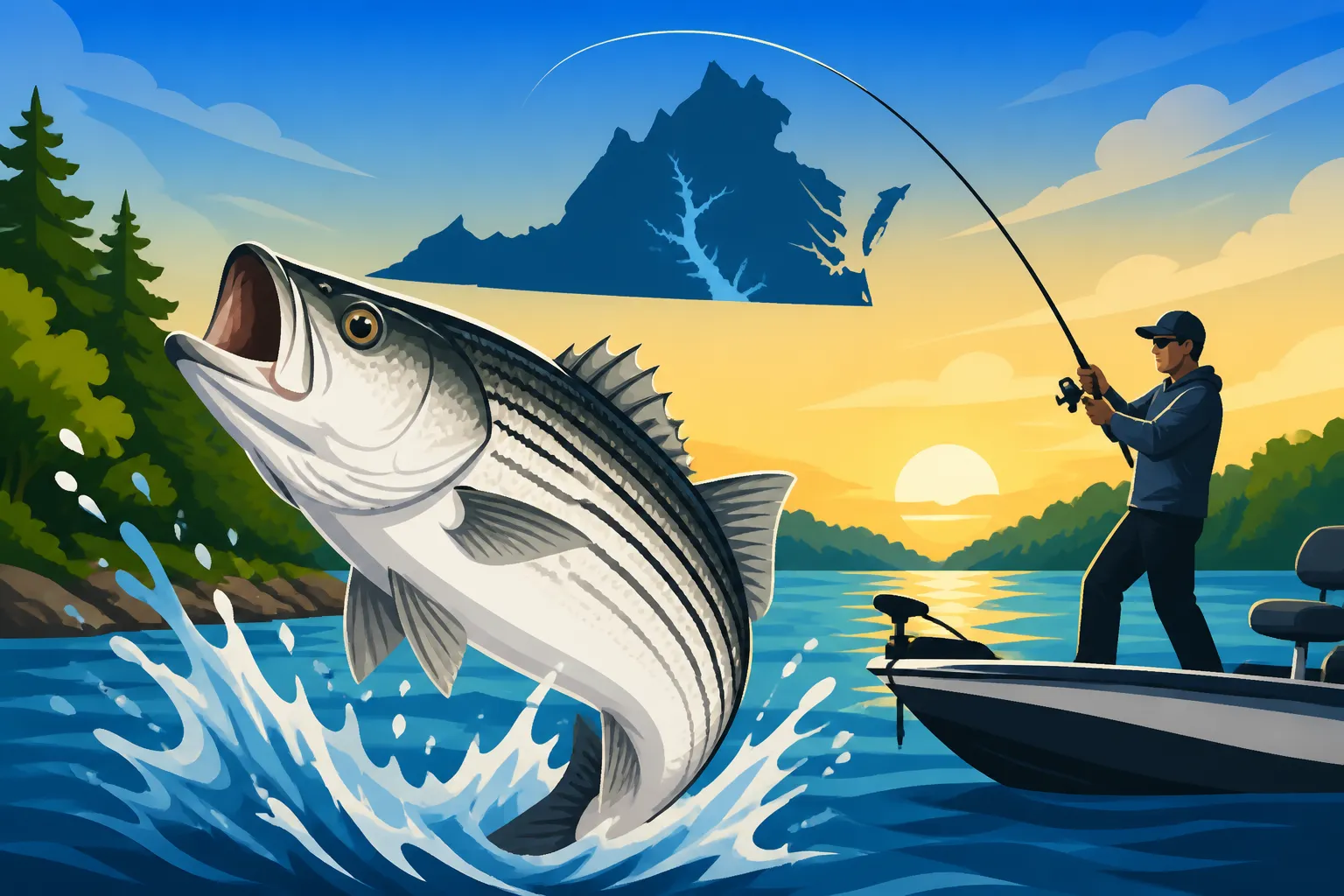 Best Striped Bass Fishing on Lake Gaston