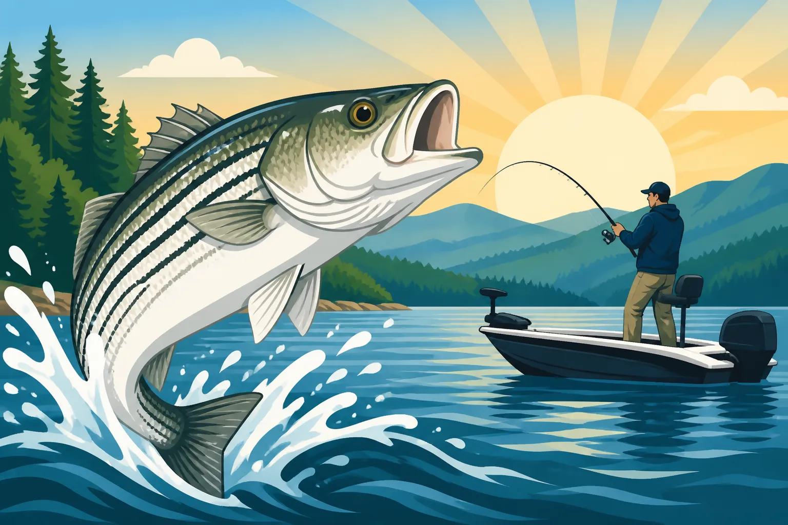 Best Striped Bass Fishing on South Holston Lake