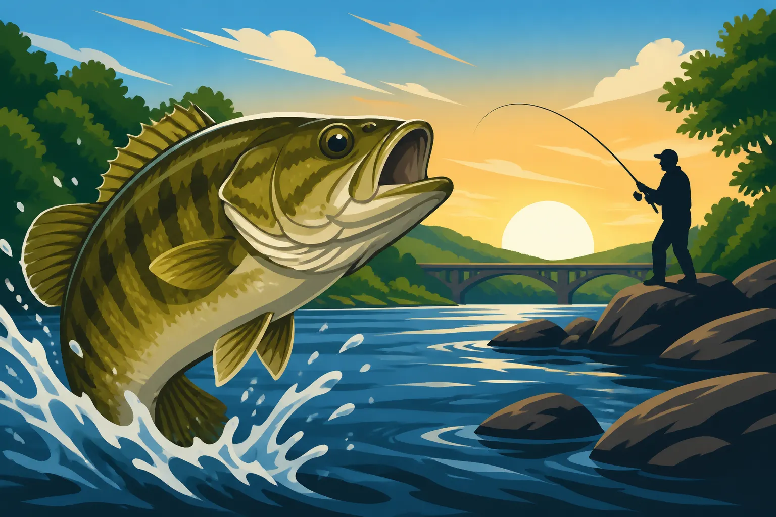 Best Smallmouth Bass Spots on the James River, Virginia