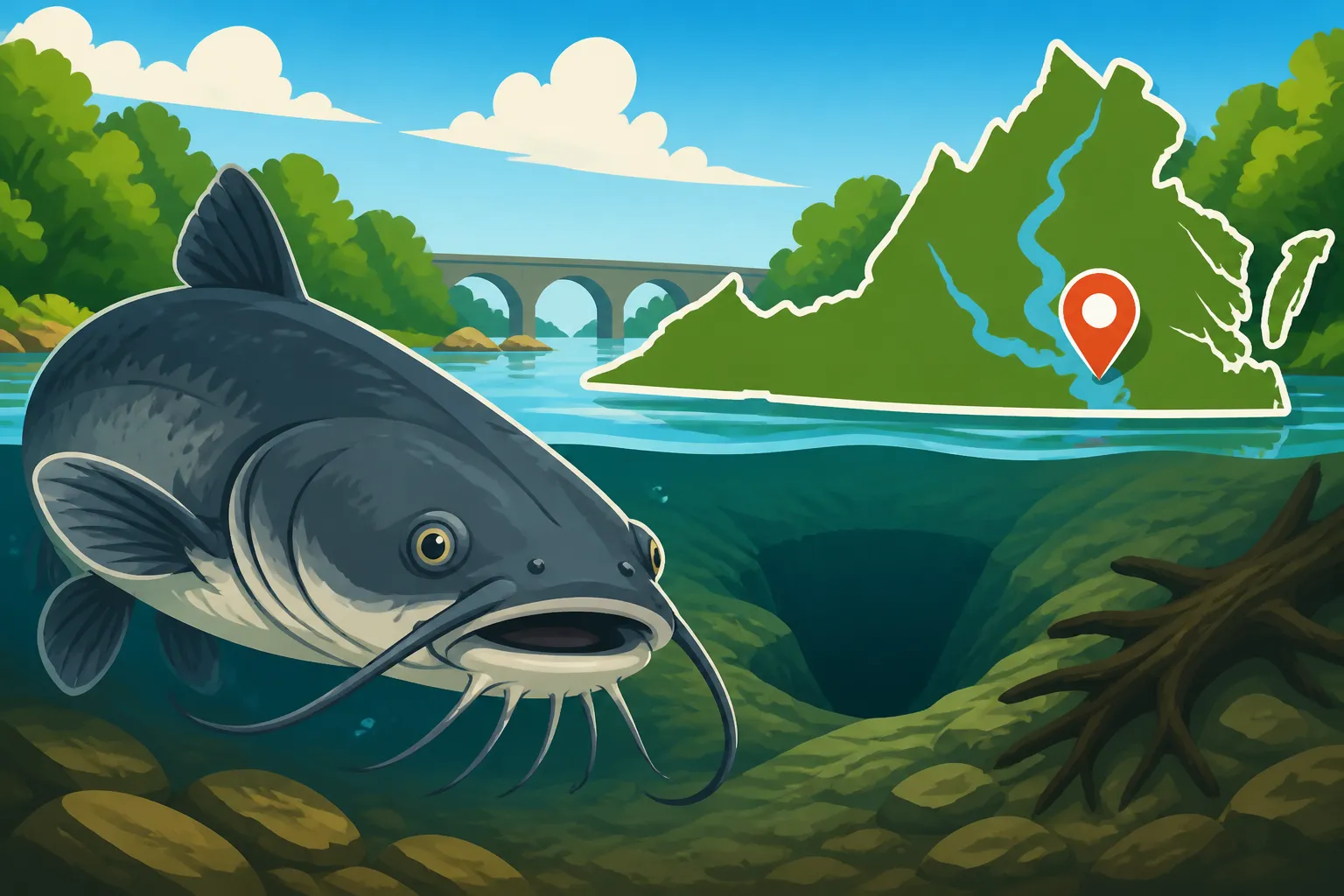 Best Catfish Holes on the James River