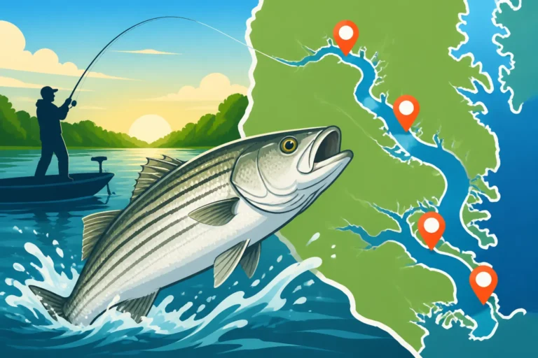 Where to Catch Striped Bass on the Rappahannock River