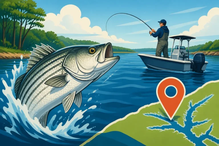 Best Striped Bass Spots on the York River, Virginia