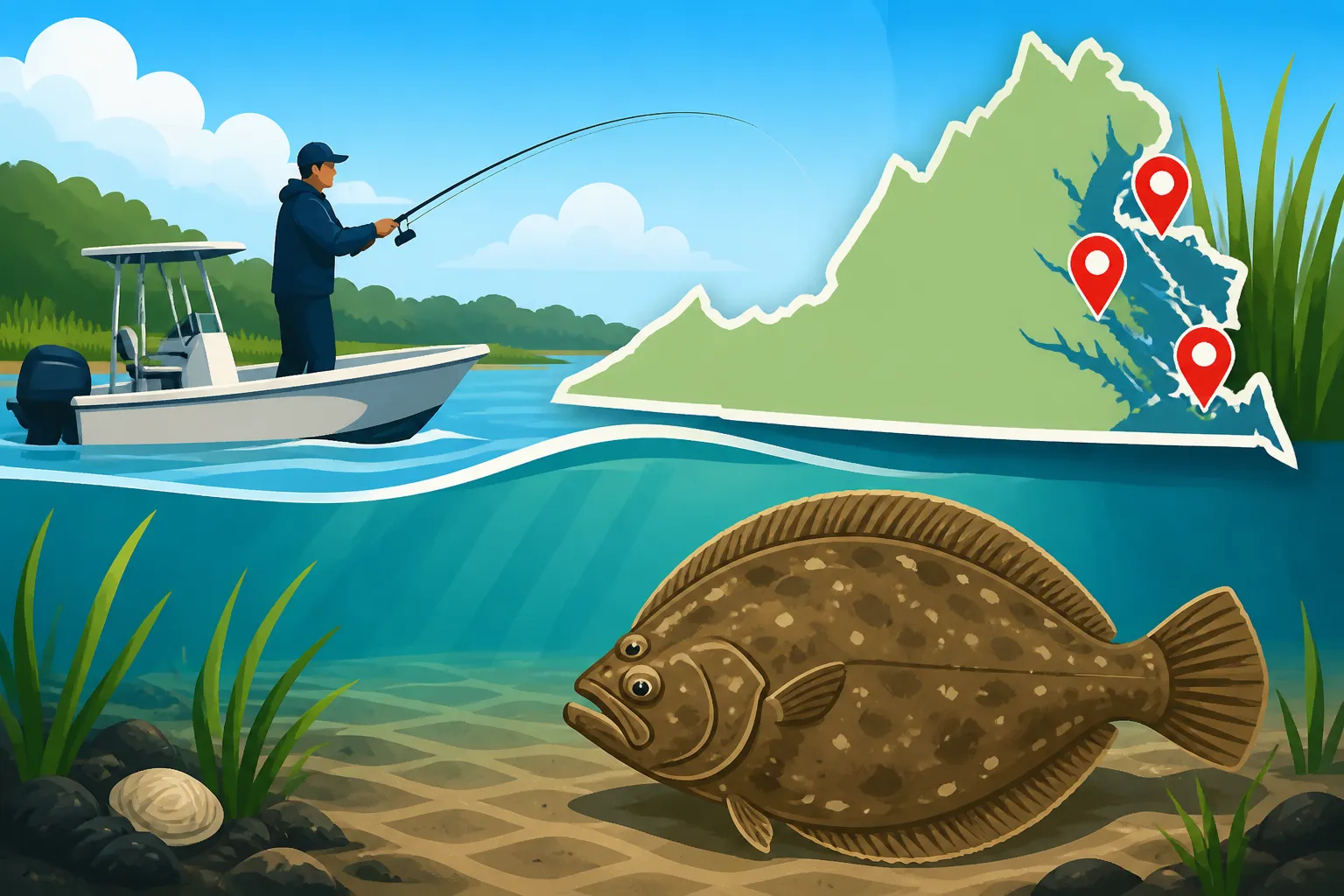 Where to Catch Flounder in the Chesapeake Bay