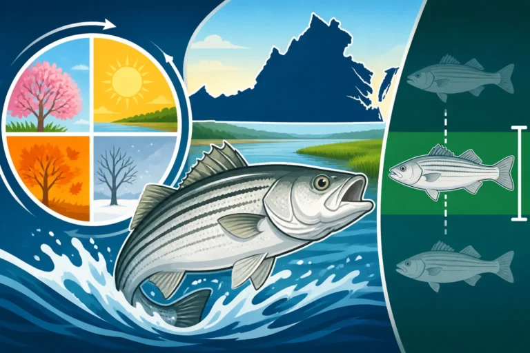 Striped Bass Season and Slot Limit in Virginia