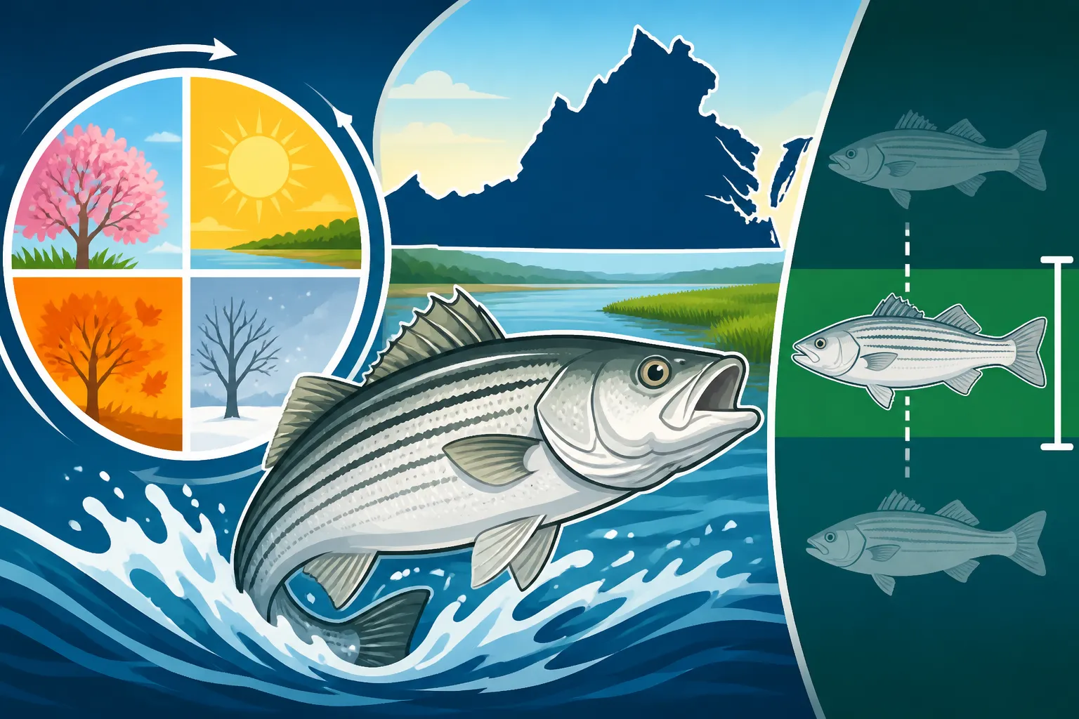 Striped Bass Season and Slot Limit in Virginia