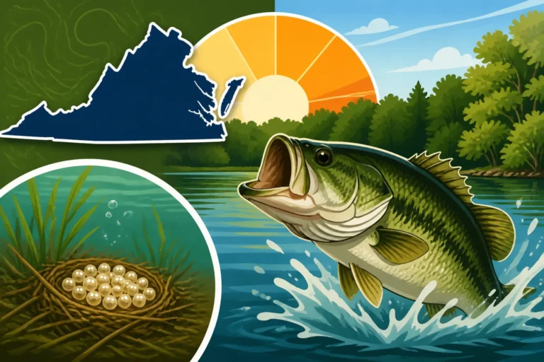 Bass Spawn Timing on Virginia Lakes