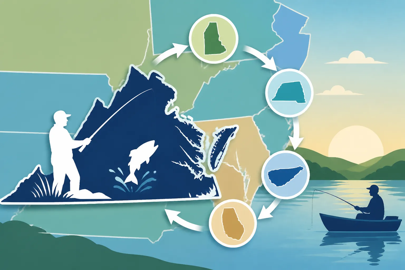 Fishing License Reciprocity Between Virginia and Neighboring States