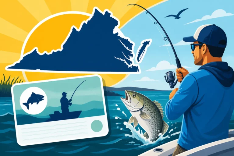 $17.50 buys a resident saltwater license in Virginia