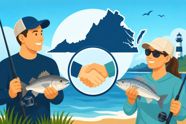 Virginia's short-term saltwater license charges residents and visitors the same $10