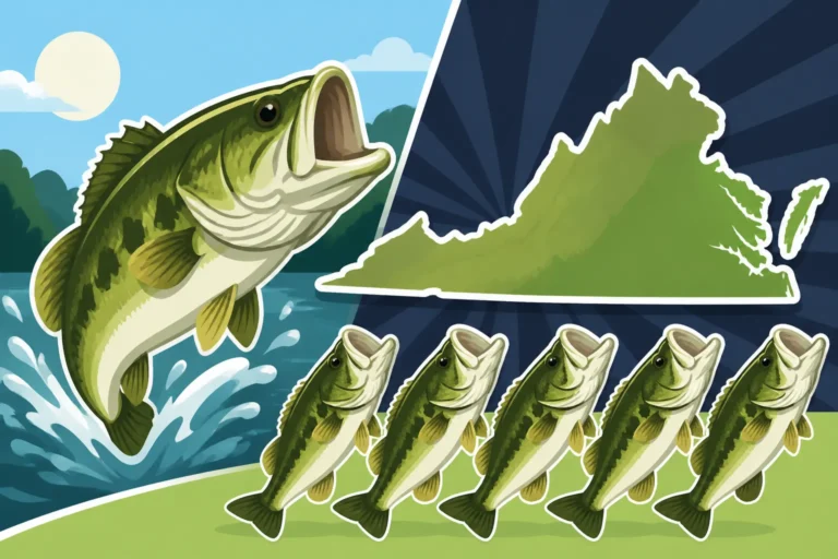 Virginia's daily bass limit is 5 fish combined
