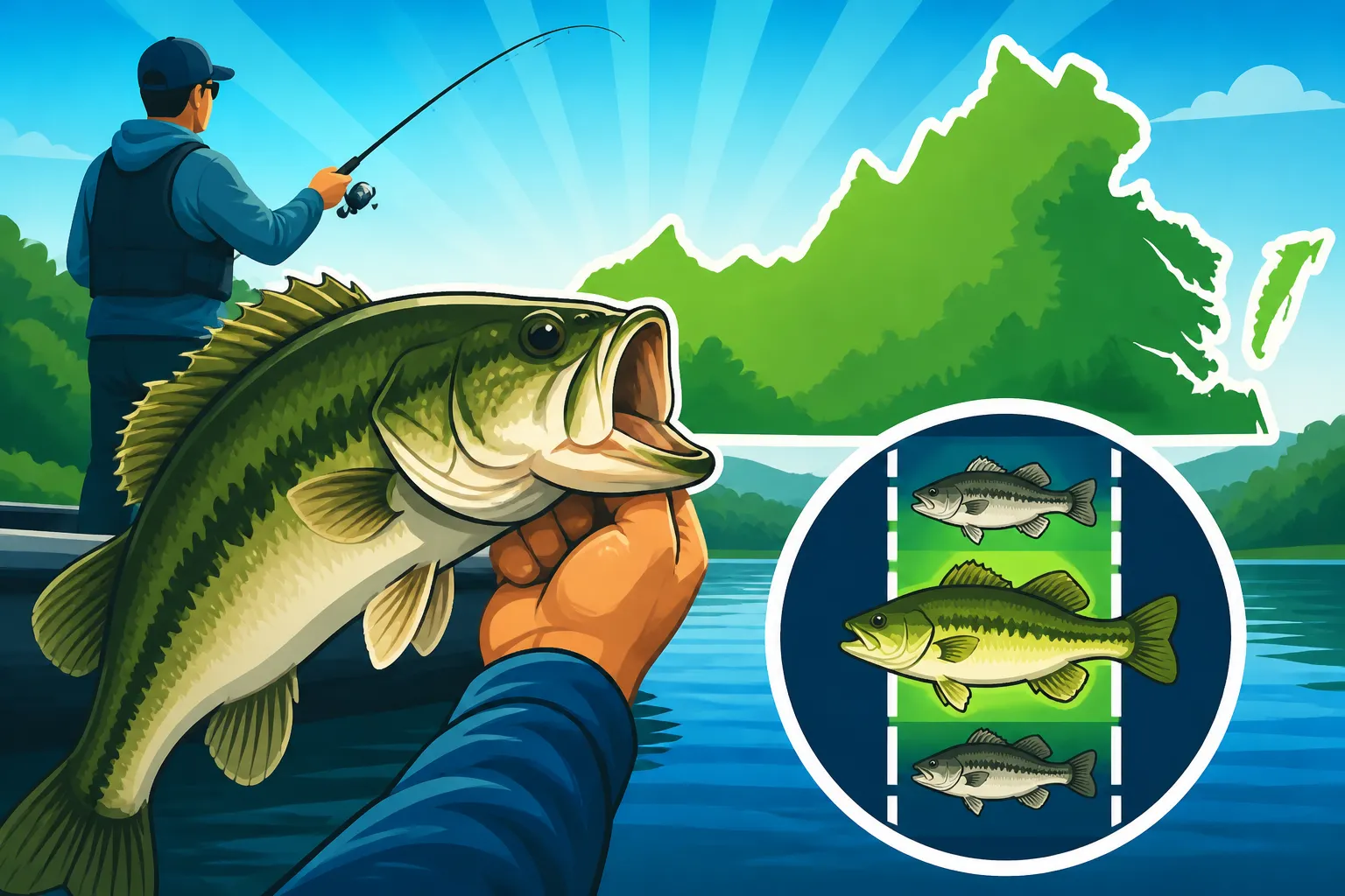 Some Virginia lakes enforce their own bass slot limits