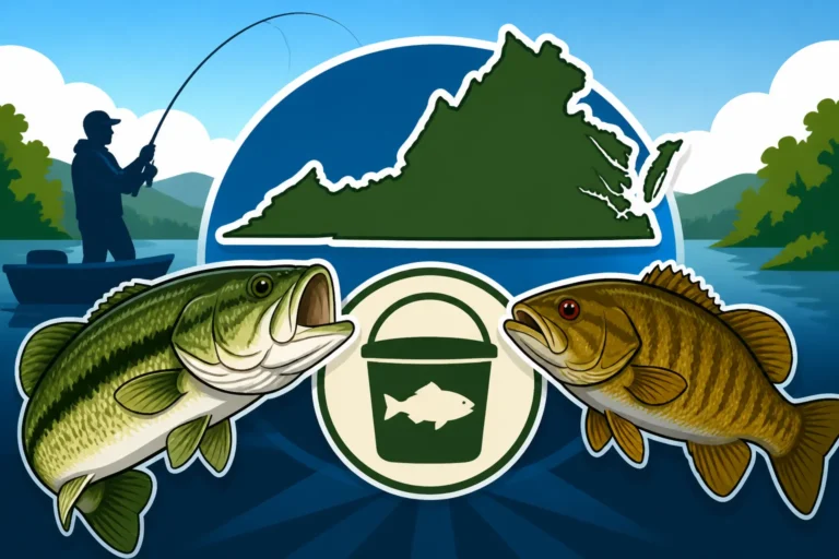 Largemouth and smallmouth bass count toward the same daily limit in Virginia