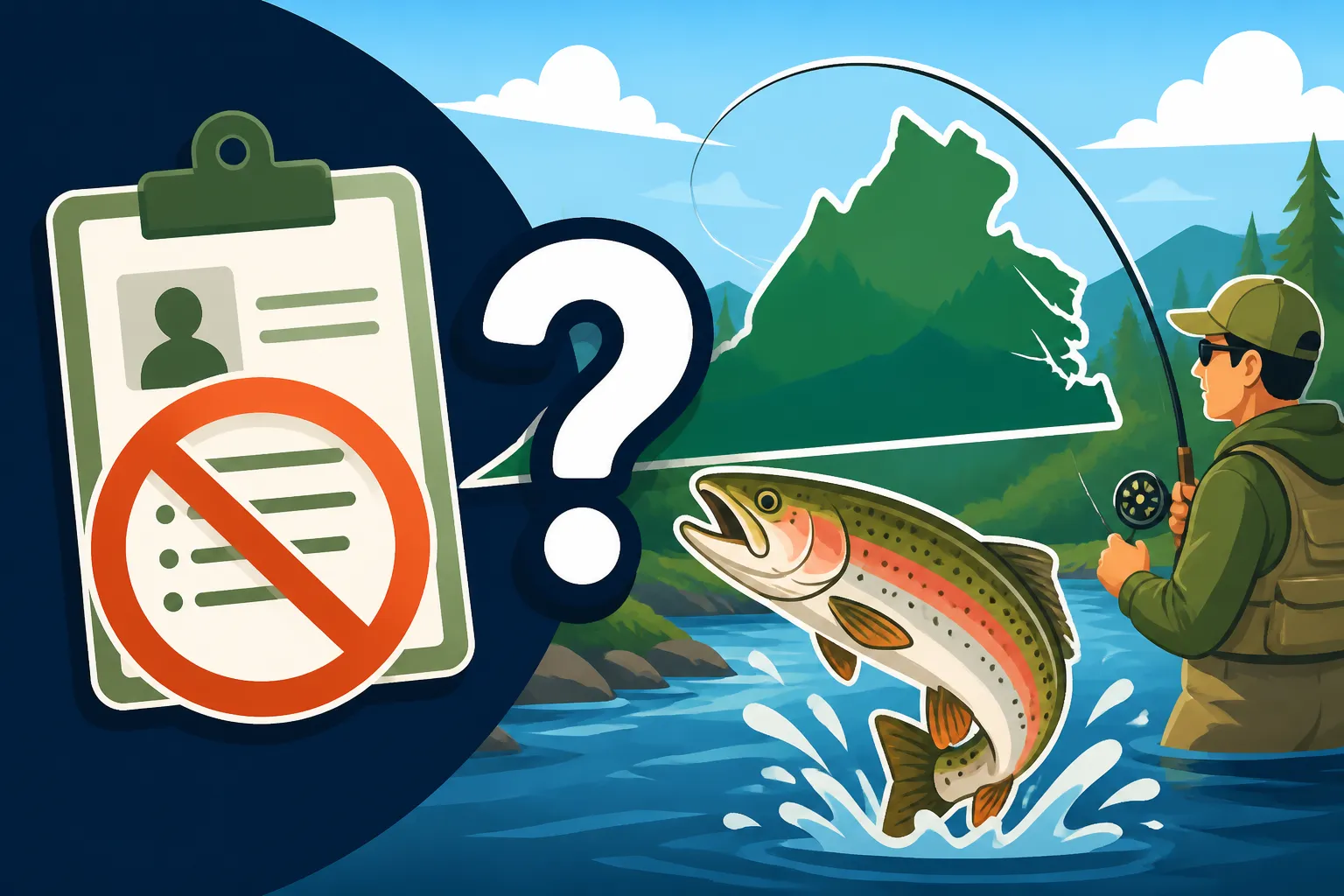 Do you need a special license to fish stocked trout waters in Virginia?