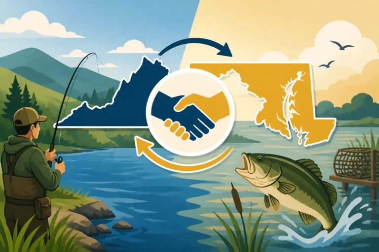 Virginia and Maryland fishing license reciprocity rules