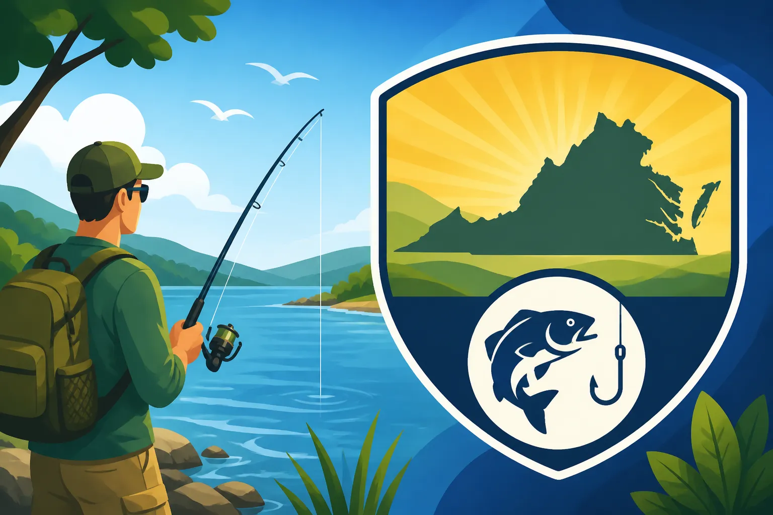 Best fishing license option for Virginia tourists