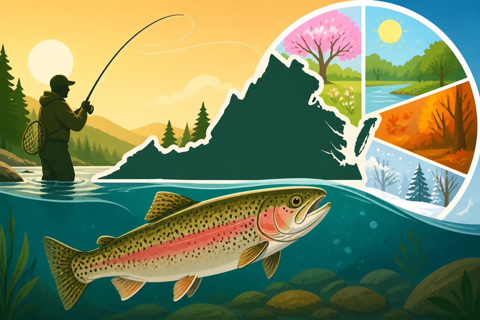 Virginia's Stocked Trout Waters and Seasons