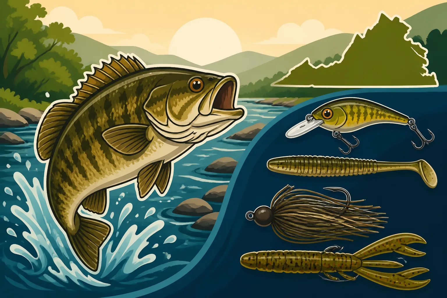 Best Lures for Smallmouth Bass on the Shenandoah River