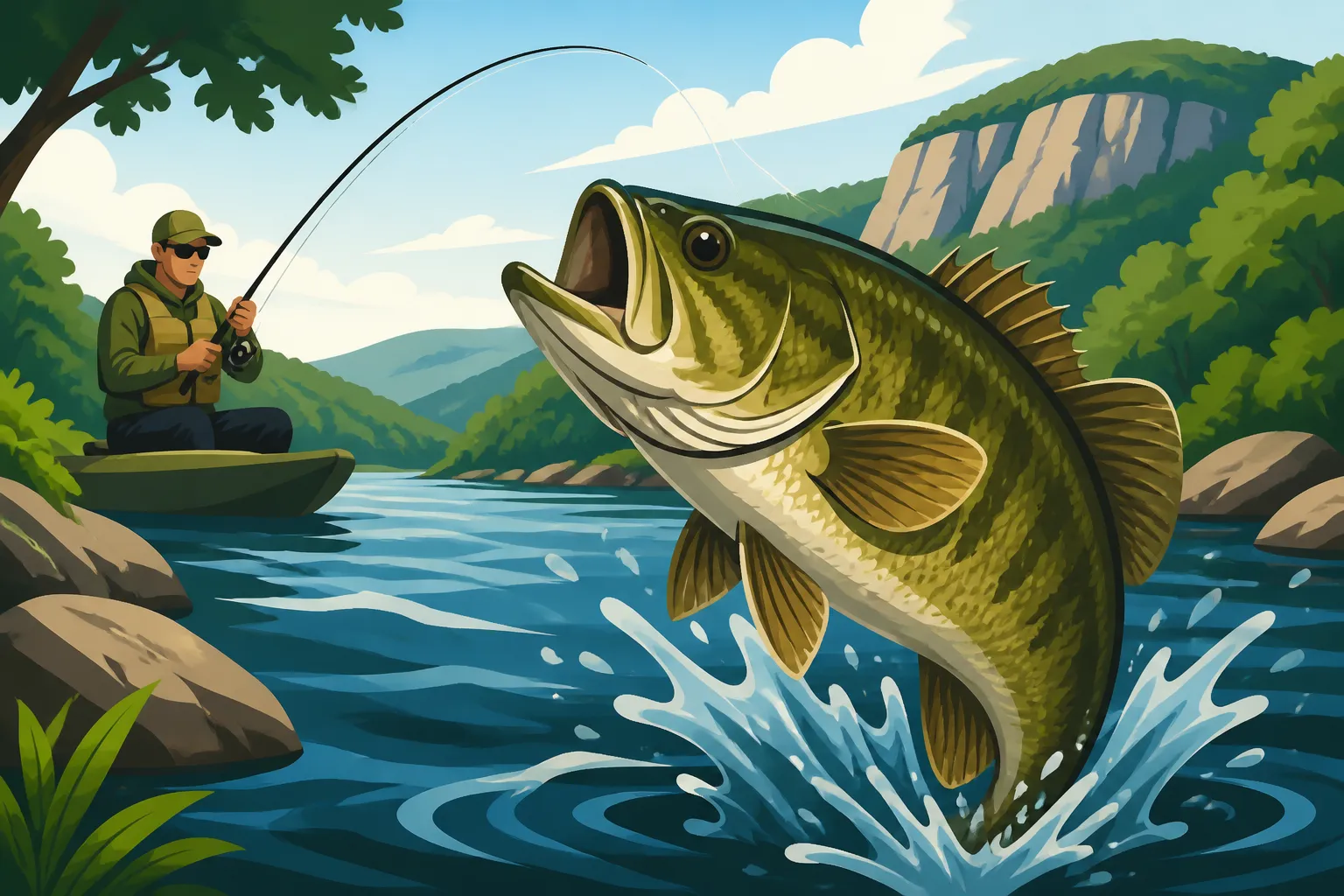 Smallmouth Bass Fishing on Virginia's Shenandoah River