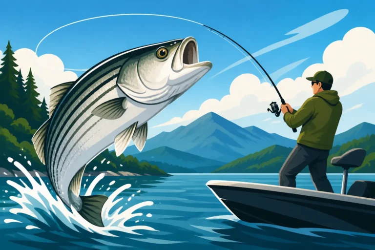 Freshwater Striped Bass Fishing at Smith Mountain Lake