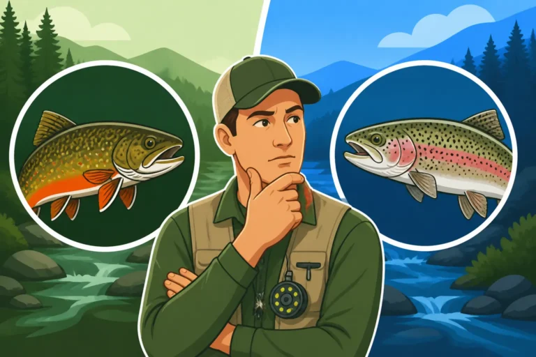 How Virginia Anglers Tell a Brook Trout From a Rainbow Trout