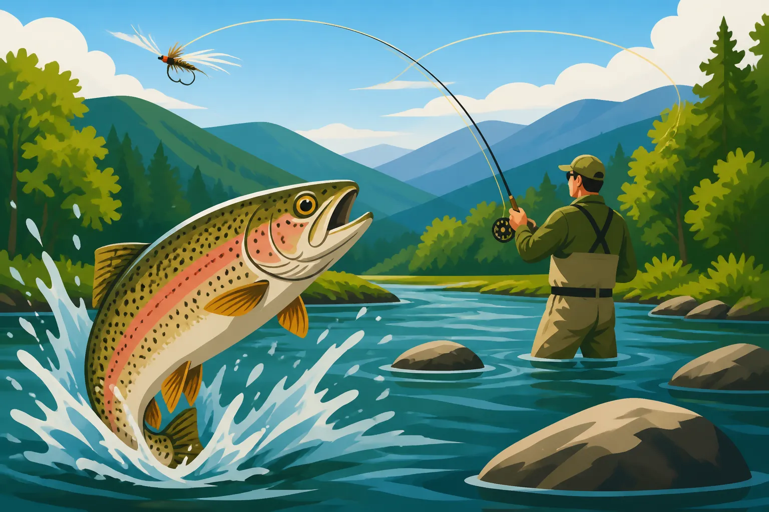 Fly Fishing for Trout on the Shenandoah River