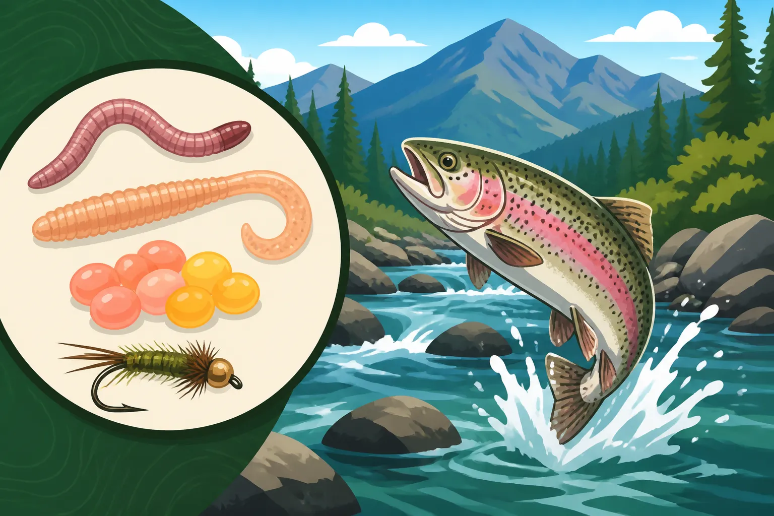 Best Bait for Rainbow Trout in Mountain Streams