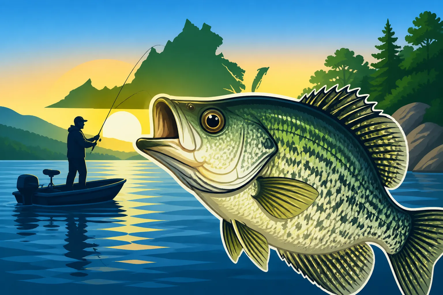 Crappie Fishing at Smith Mountain Lake, Virginia