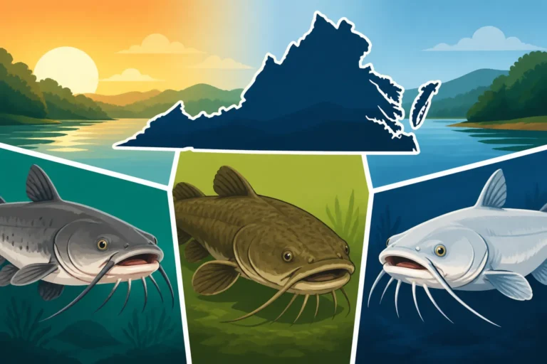 Virginia Catfish Species: Channel, Flathead, and White Compared
