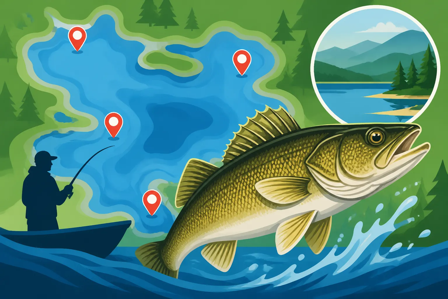 Where to Find Walleye in Virginia Lakes