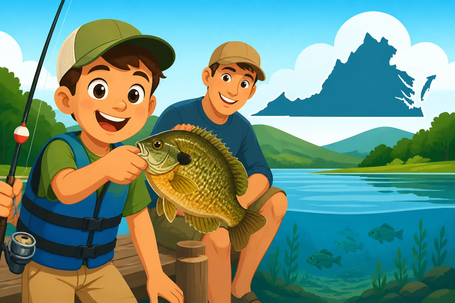 Virginia Panfish Fishing for Beginners and Kids