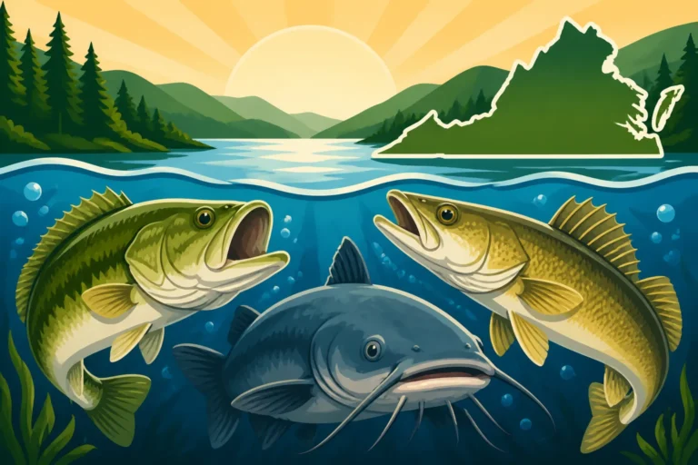 Claytor Lake's Unusual Mix of Bass, Catfish, and Walleye in Virginia