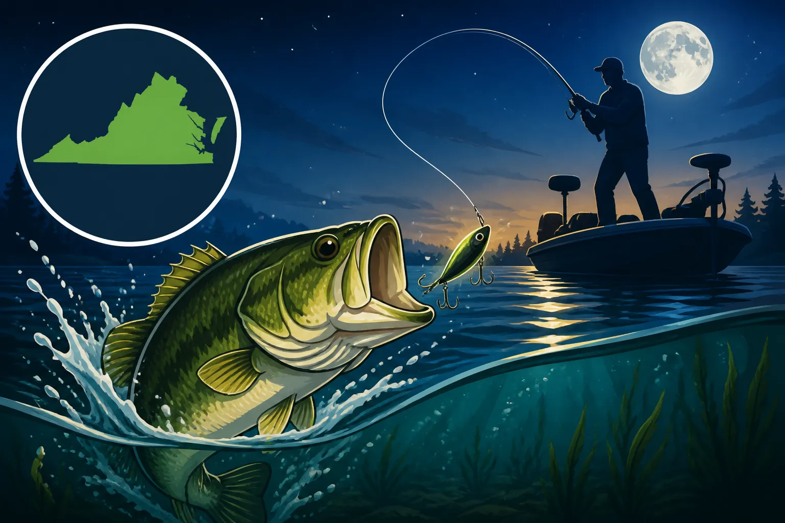 How to Catch Bass at Night in Summer