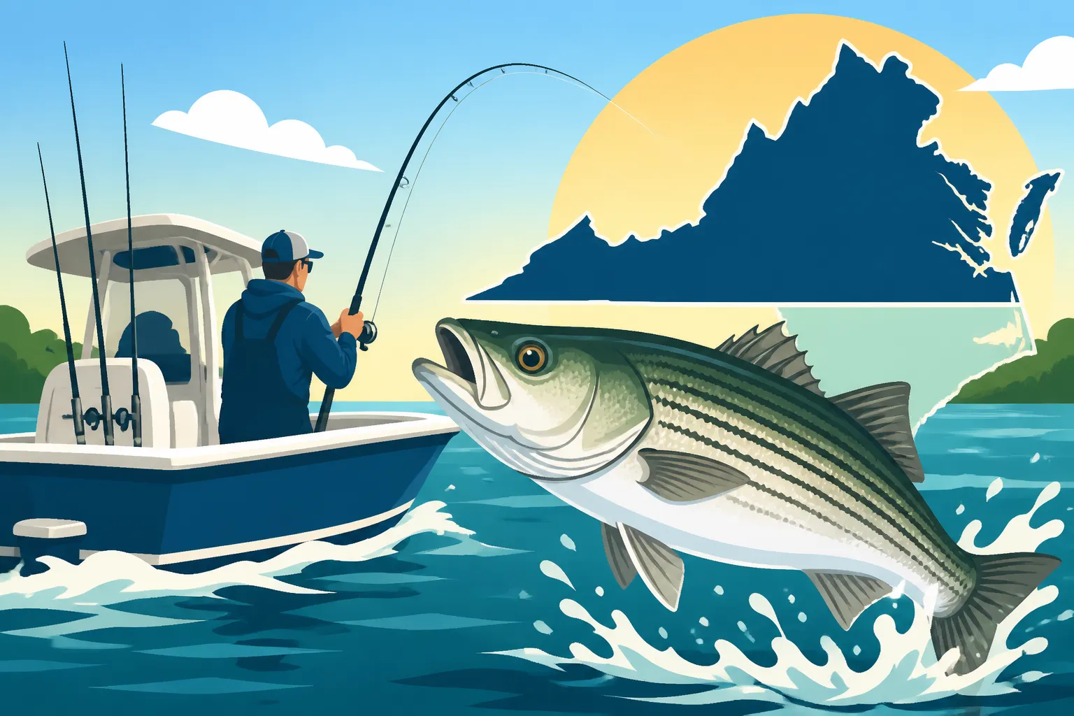 Average Cost of a Half-Day Striped Bass Charter in Virginia